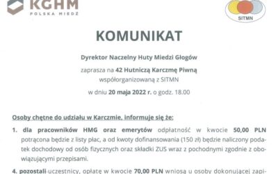 Zapisy na 42 Hutniczą Karczmę Piwną