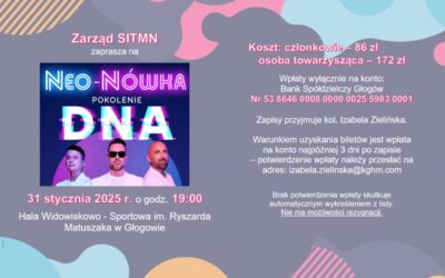 Zaproszenie na występ kabaretu Neo-Nówka