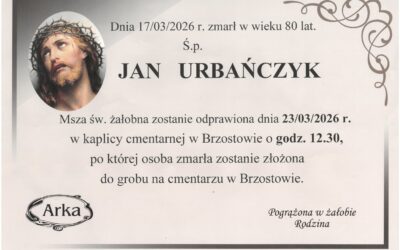 Zmarł nasz Kolega – Ś.P. Jan Urbańczyk