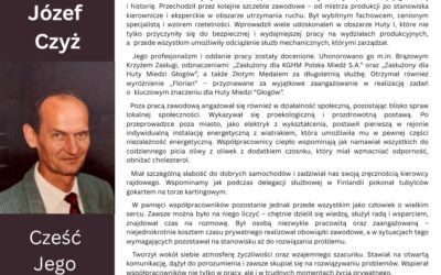 Zmarł nasz Kolega – Ś.P. Józef Czyż