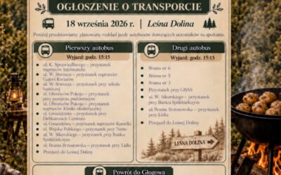 Ogłoszenie o transporcie na „Pieczonego Ziemniaka”
